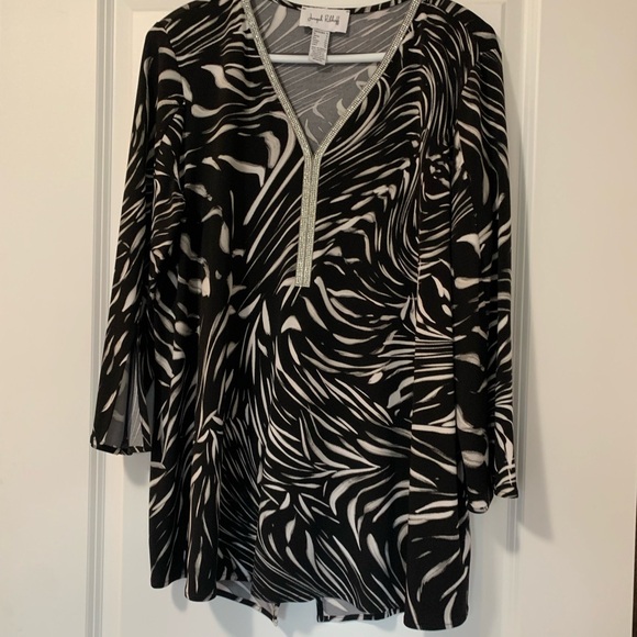 Joseph Ribkoff L Fit and Flare Tunic - Picture 1 of 7